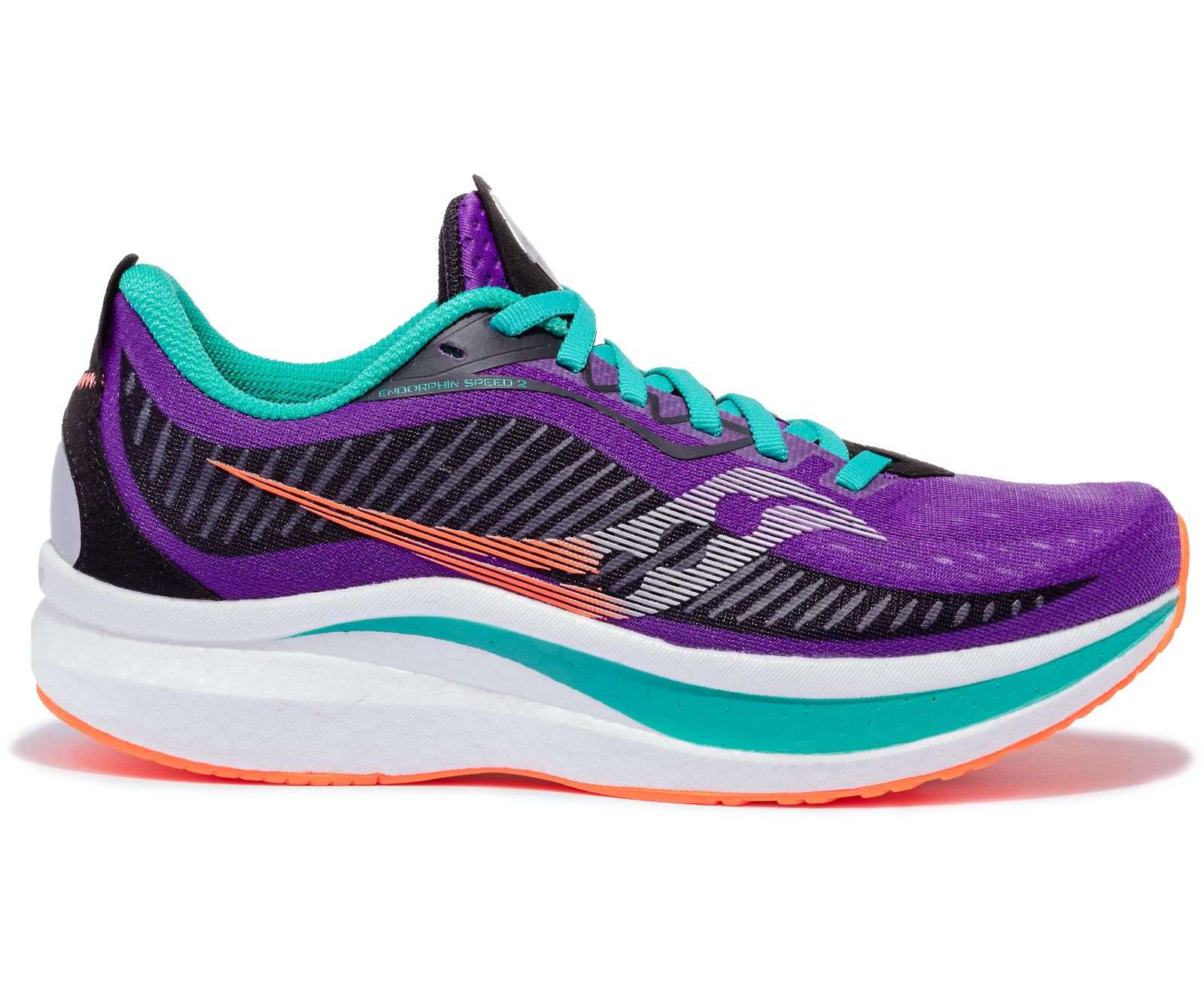 Saucony Endorphin Speed 2 Women\'s Running Shoes Purple / Black / Turquoise | Canada 119GSOL